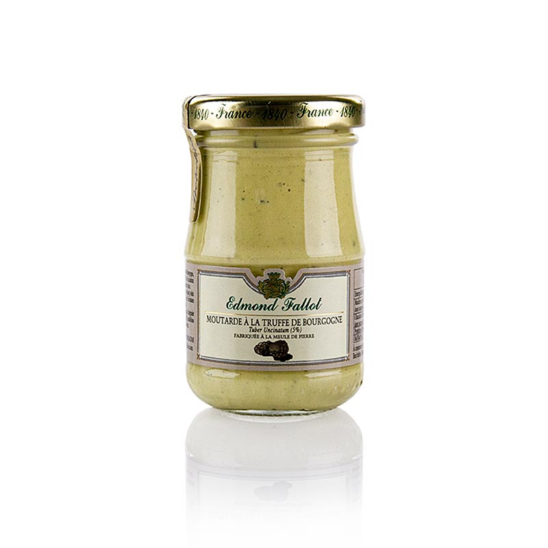 Dijon mustard, fine, with burgundy truffle (tuber uncinatum), fallot - 100 ml - Glass