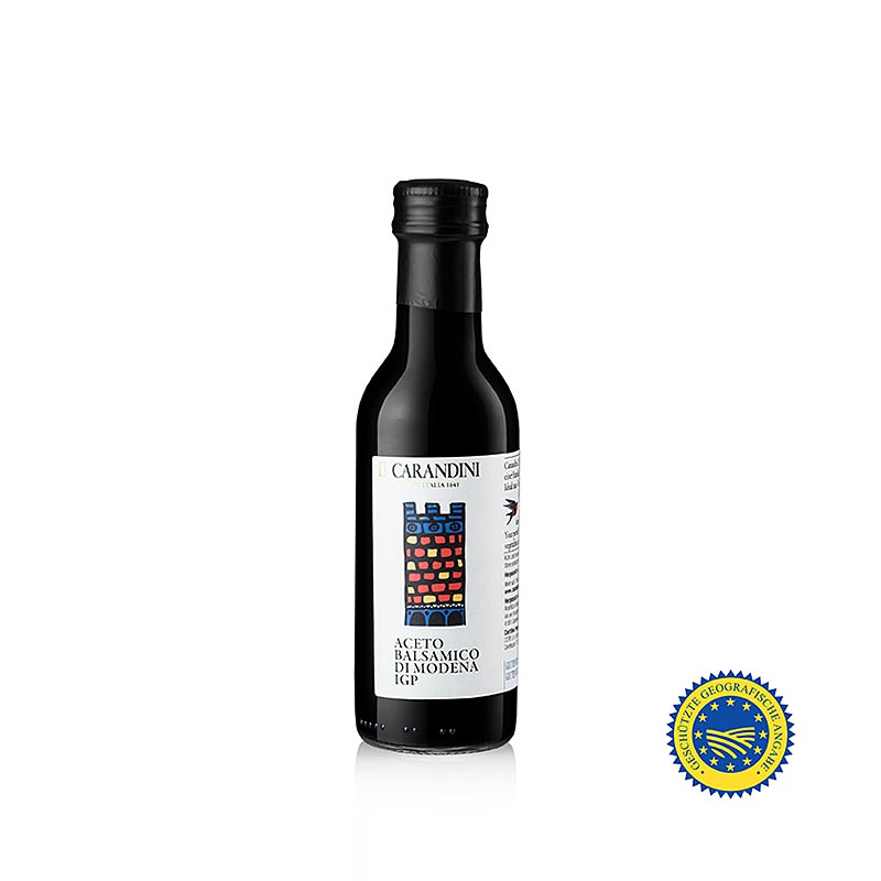 Aceto Balsamico Modena BGA, 6 maanden, Classico (kleurrijk kasteel, voorheen Ducale) - 250 ml - Fles