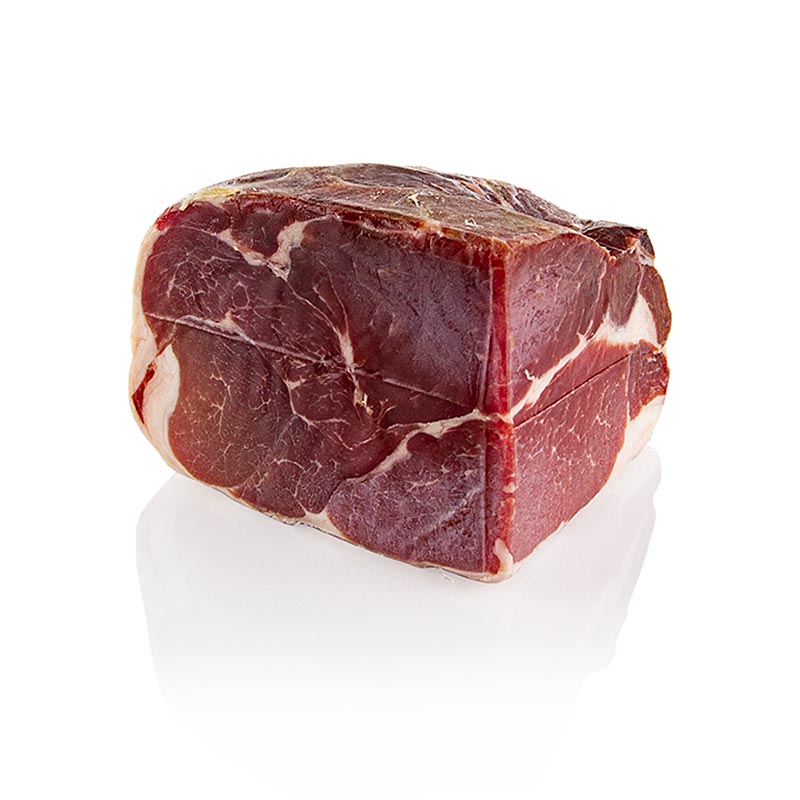 Montorsi Schinken ohne Knochen, 1/4 Schinken, mind. 12 Mon - ca.1,5 kg - Vakuum Montorsi Schinken ohne Knochen, 1/4 Schinken, mind. 12 Mon - ca.1,5 kg - Vakuum