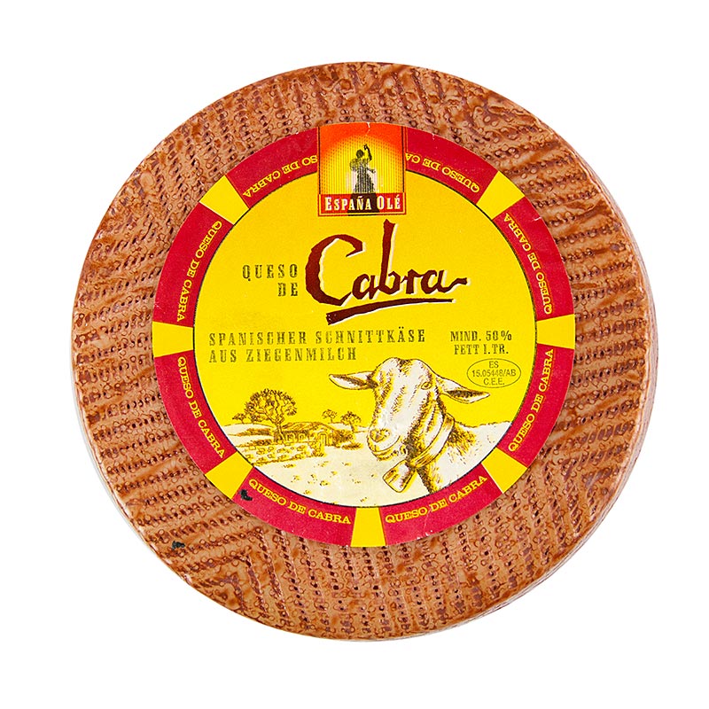 Queso de cabra - spanischer Ziegenschnittkäse, 30 Tage gereift, Laib - ca.1.000 g - Vakuum Queso de cabra - spanischer Ziegenschnittkäse, 30 Tage gereift, Laib - ca.1.000 g - Vakuum