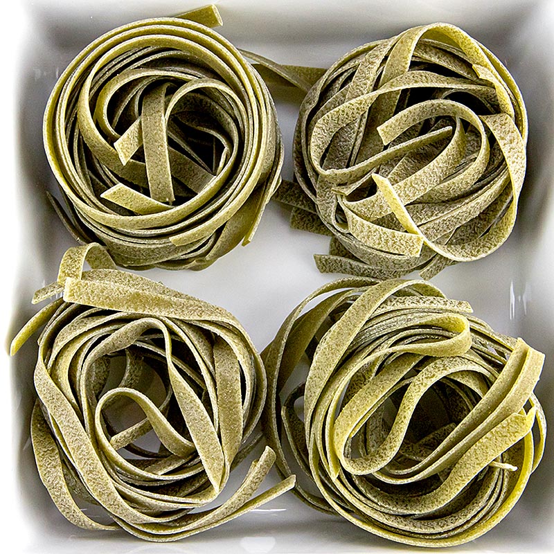 Granoro Dedicato - Tagliatelle Nidi Spinaci, No.80, Bandnudelnester - 500 g - Packung