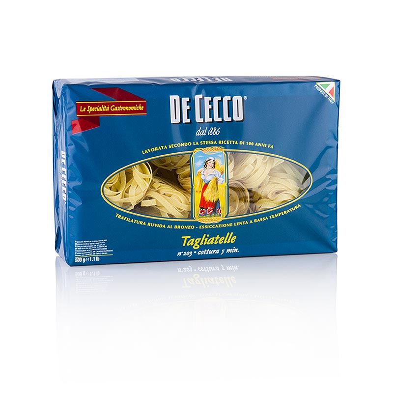 De Cecco Tagliatelle, No.203 - 500 g - bag De Cecco Tagliatelle, No.203 - 500 g - bag