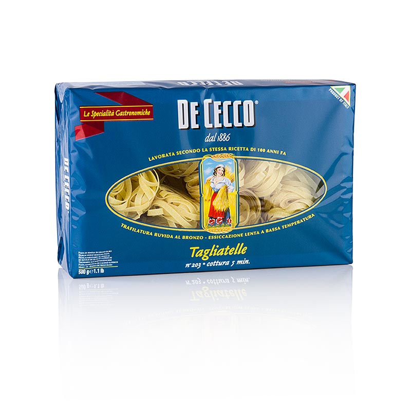 De Cecco Tagliatelle, No.203 - 500 gram - tas
