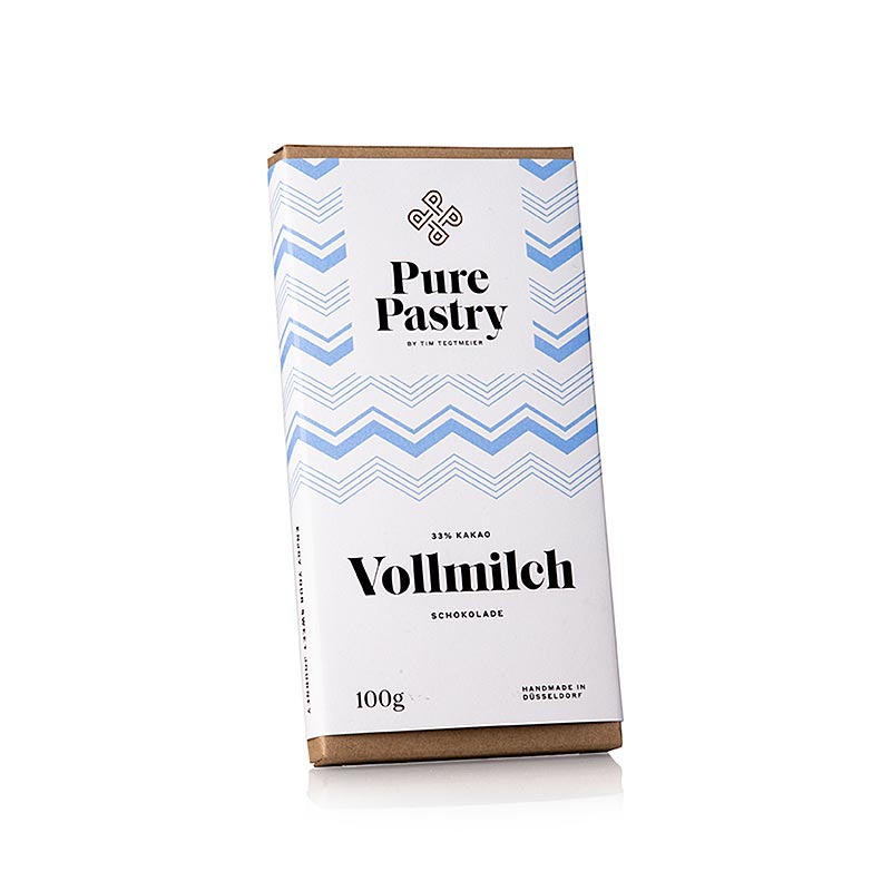 Chocolate bar, whole milk, pure pastry - 100 g - paper
