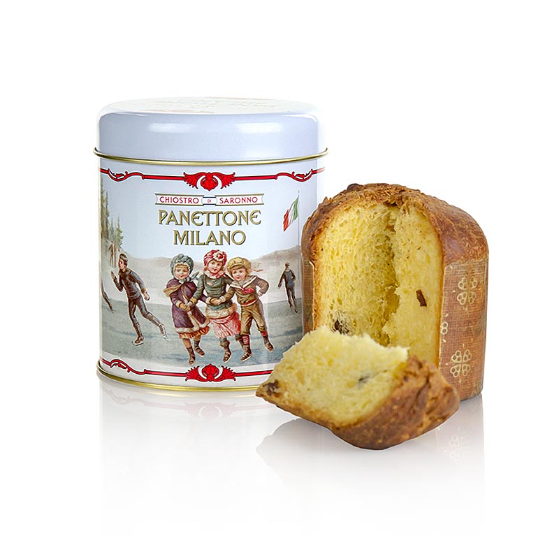 Weihnachtskuchen Panettone - Klassik, Metalldose Pattinatori, Lazzaroni - 100 g - Dose Weihnachtskuchen Panettone - Klassik, Metalldose Pattinatori, Lazzaroni - 100 g - Dose