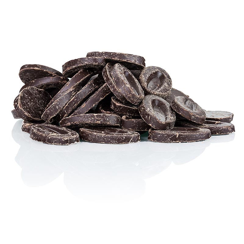 Valrhona Equatoriale Noire, moerk couverture som callets, 55% kakao - 3 kg - taske