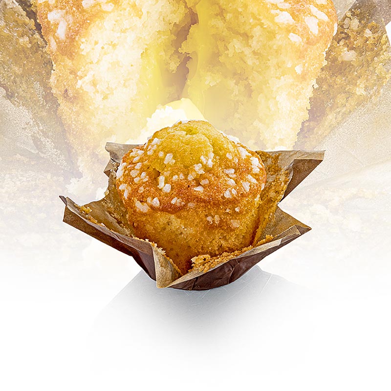 Muffins, vanille/citron, fourrés, dessert - 2,1 kg, 20 x 105 g - carton