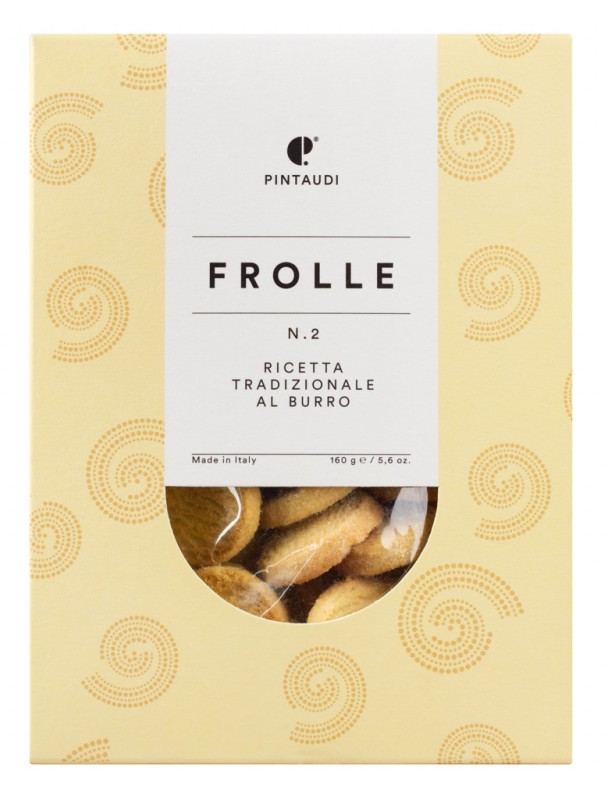 Frolla n. 2 ricetta tradizionale al burro, Mürbeteigkekse, Pintaudi - 160 g - Packung Frolla n. 2 ricetta tradizionale al burro, Mürbeteigkekse, Pintaudi - 160 g - Packung