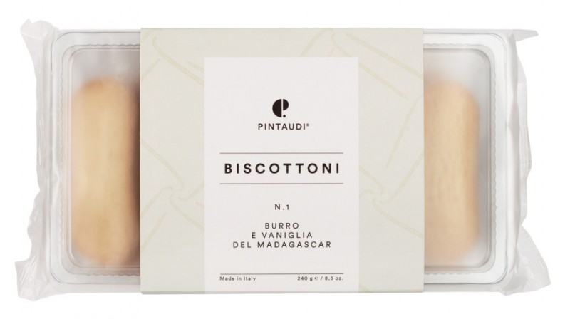 Biscottoni n. 1 burro vaniglia, Butterkekse mit Vanille aus Madagaskar, Pintaudi - 240 g - Packung Biscottoni n. 1 burro vaniglia, Butterkekse mit Vanille aus Madagaskar, Pintaudi - 240 g - Packung