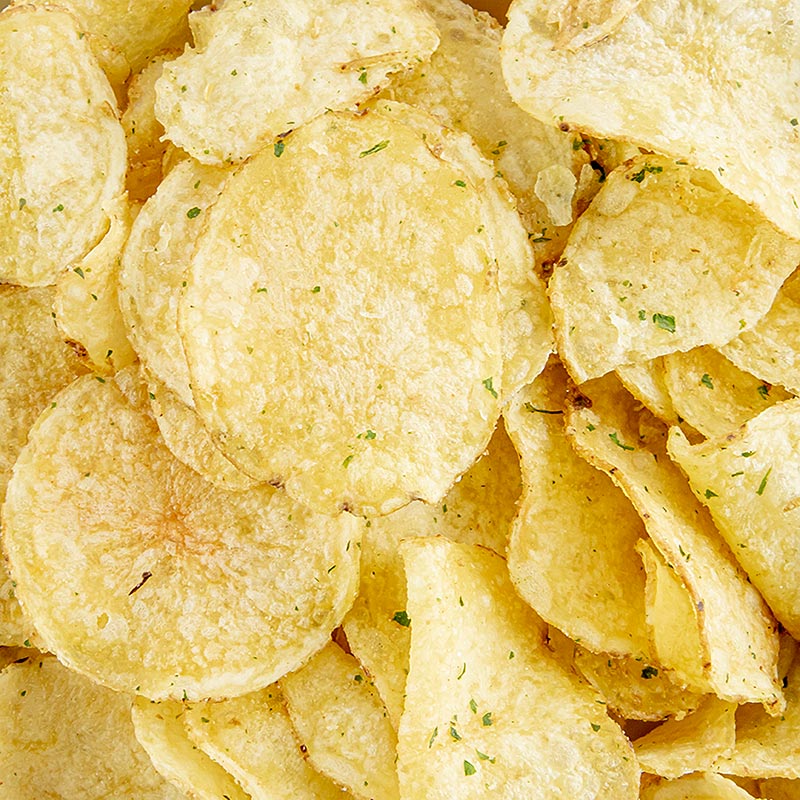 Lisa`s Chips - Oignon de printemps à la crème sure (Chips de pomme de terre) BIOLOGIQUE - 125 grammes - sac