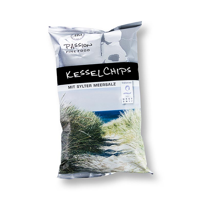 Kartoffelchips - Kesselchips mit Sylter Meersalz - 110 g - Beutel Kartoffelchips - Kesselchips mit Sylter Meersalz - 110 g - Beutel