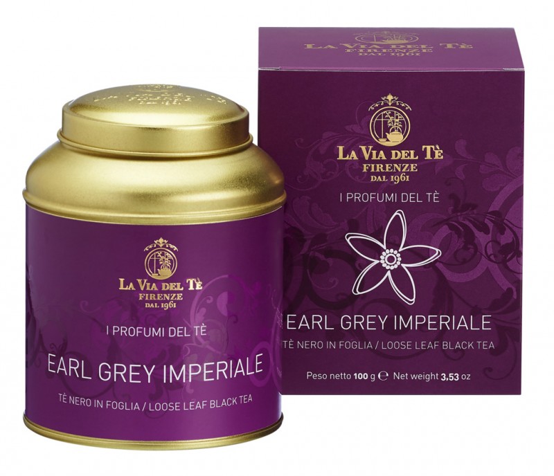 Earl Grey Imperiale, Schwarzer Tee, La Via del Tè - 100 g - Dose Earl Grey Imperiale, Schwarzer Tee, La Via del Tè - 100 g - Dose