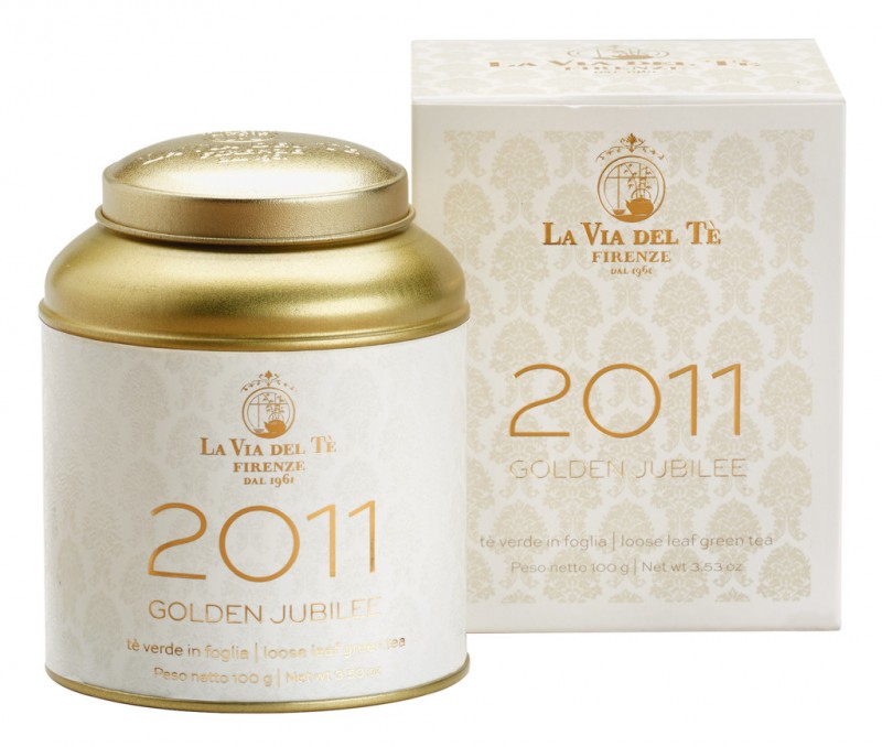 Miscela 2011, Grüner Tee mit Ananas, Rosen- u. Heidekrautblüten, La Via del Tè - 100 g - Dose Miscela 2011, Grüner Tee mit Ananas, Rosen- u. Heidekrautblüten, La Via del Tè - 100 g - Dose