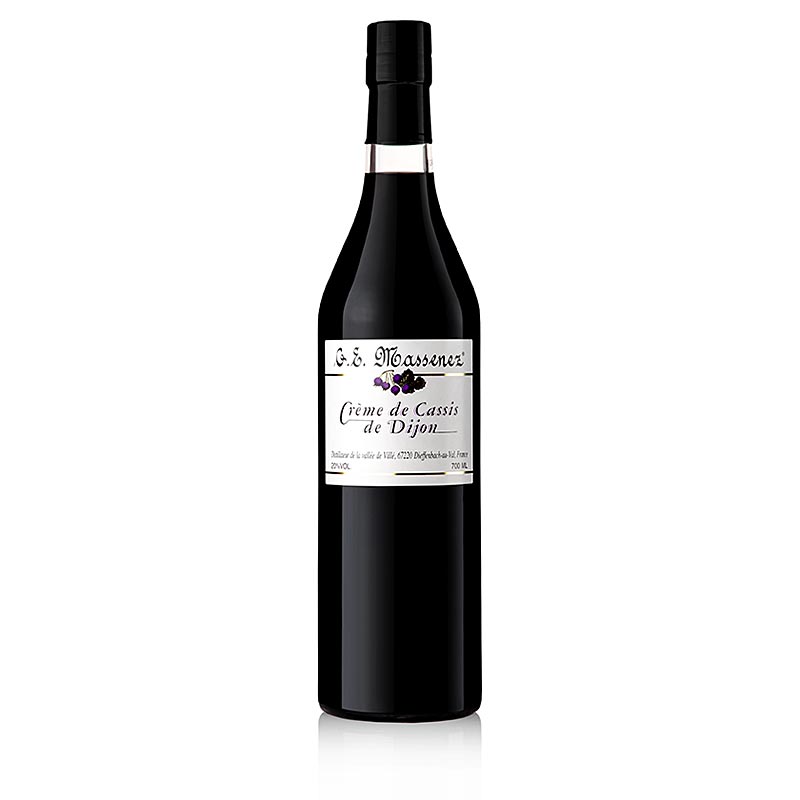 Massenez Crème de Cassis de Dijon (liqueur de groseille), 20% vol. - 700 ml - bouteille