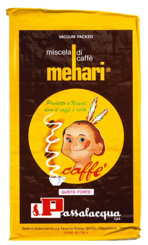 Mehari macinato, 50% Arabica, 50% Robusta, gemahlen, Passalacqua - 250 g - Beutel