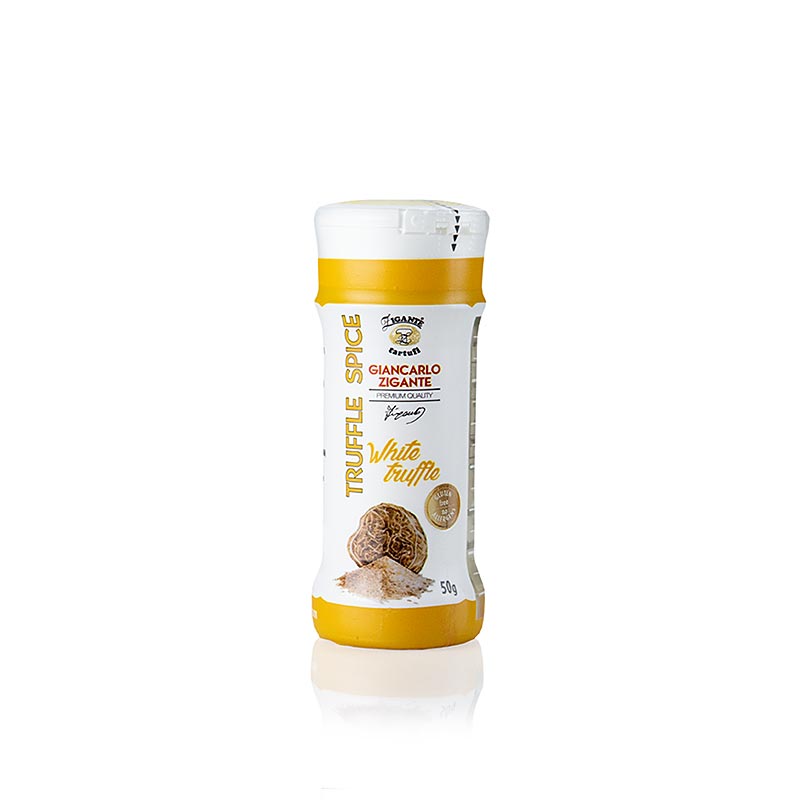 Truffle powder spice, with white truffle (tuber magnatum pico), zigante - 50 g - Glass