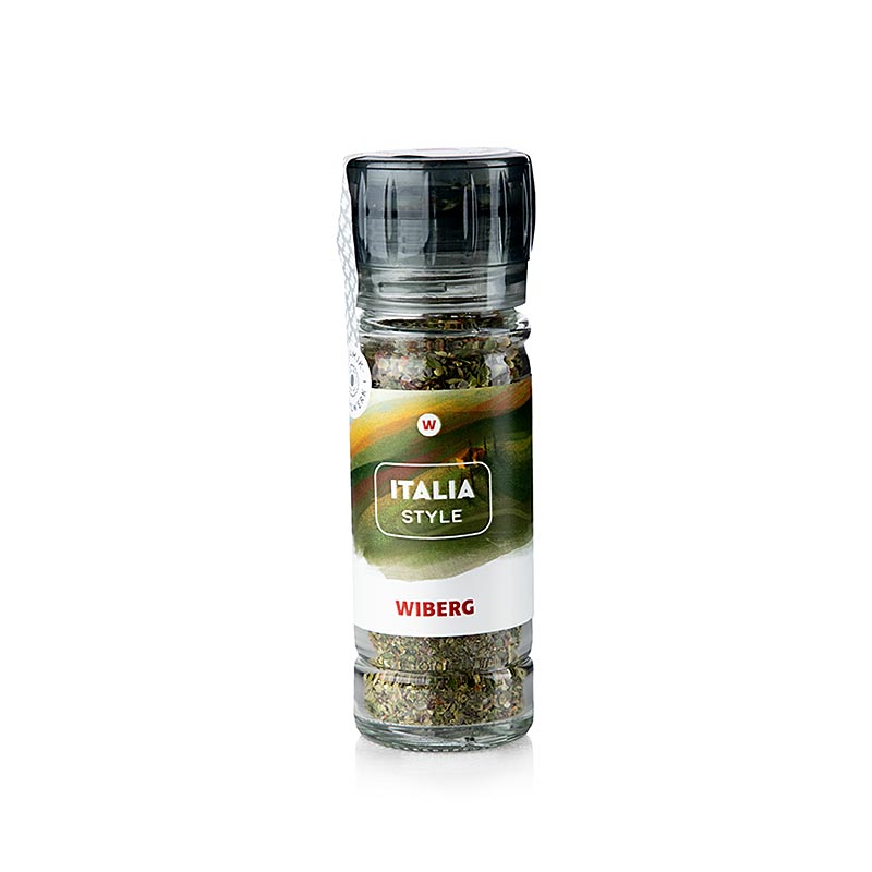 Moulin à épices Wiberg Style Italia, sel aux herbes - 43 grammes - Un verre