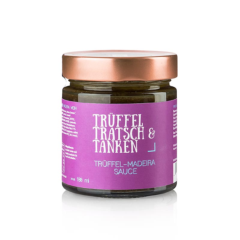 Gewürzgarten Trüffel, Tratsch & Tanken Trüffel-Madeira Sauce - 180 ml - Glas