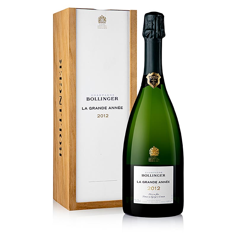 Champagner Bollinger 2012er La Grande Annee, brut, 12% vol. - 750 ml - Holzkiste Champagner Bollinger 2012er La Grande Annee, brut, 12% vol. - 750 ml - Holzkiste