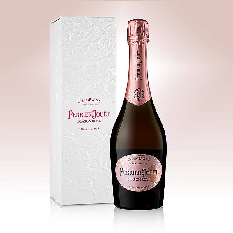 Champagner Perrier Jouet Blason brut ROSE, 12% vol., Präsentbox - 750 ml - Flasche Champagner Perrier Jouet Blason brut ROSE, 12% vol., Präsentbox - 750 ml - Flasche