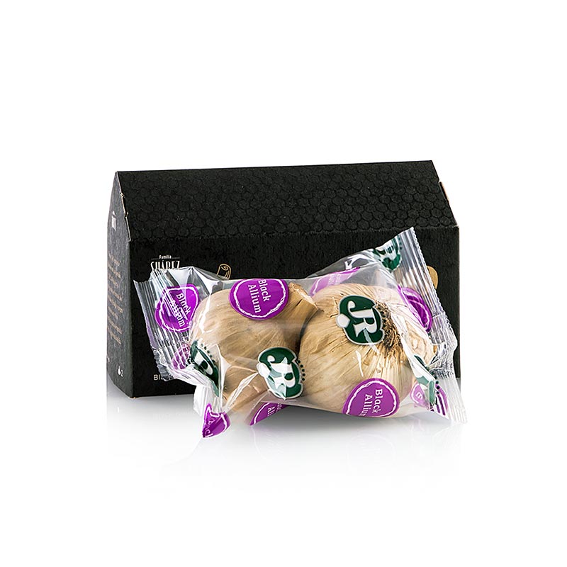 Schwarzer Knoblauch, mit Schale fermentiert, 2 Knollen - 50 g - Beutel Schwarzer Knoblauch, mit Schale fermentiert, 2 Knollen - 50 g - Beutel