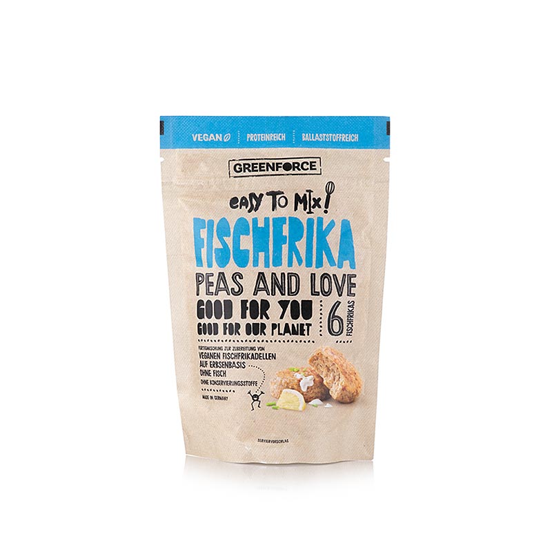 Greenforce Mix für vegane Fischfrika, aus Erbsenprotein - 150 g - Beutel Greenforce Mix für vegane Fischfrika, aus Erbsenprotein - 150 g - Beutel
