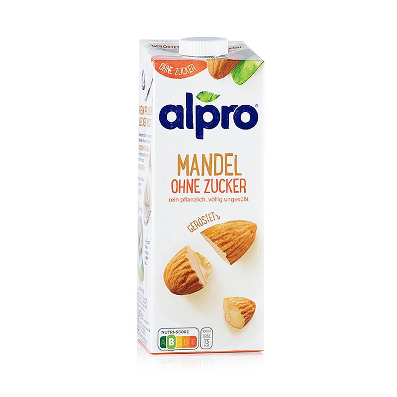 Almond mælk (mandel drikke), usødet, alpro - 1 l - Tetra Pak