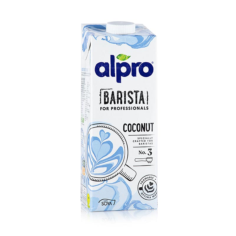 Sojamælk (sojadrik), barista til professionelle, med kokossmag, alpro - 1 l - Tetra-pack