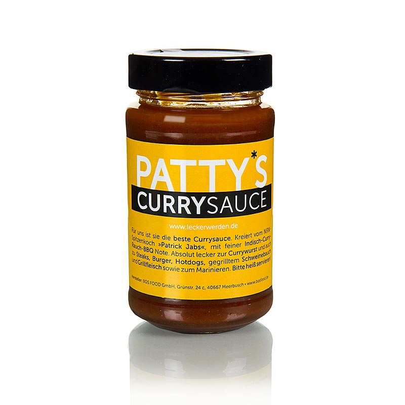 Patty`s curry sauce, created by Patrick Jabs - 225 ml - Glass