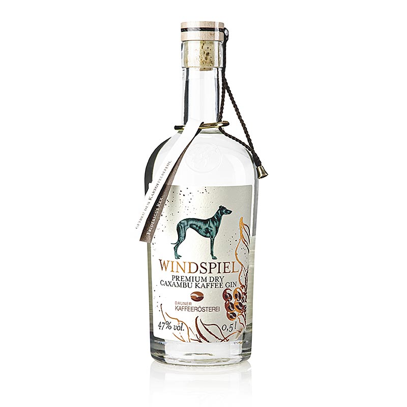 Windspiel Premium Dry Caxambu, coffee gin from the Eifel 47% vol. - 500 ml - bottle