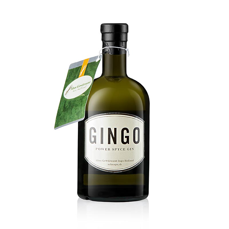 Gingo Power Spyce Gin, 43% vol., Old Spice Office, Ingo Holland - 500 ml - flaske