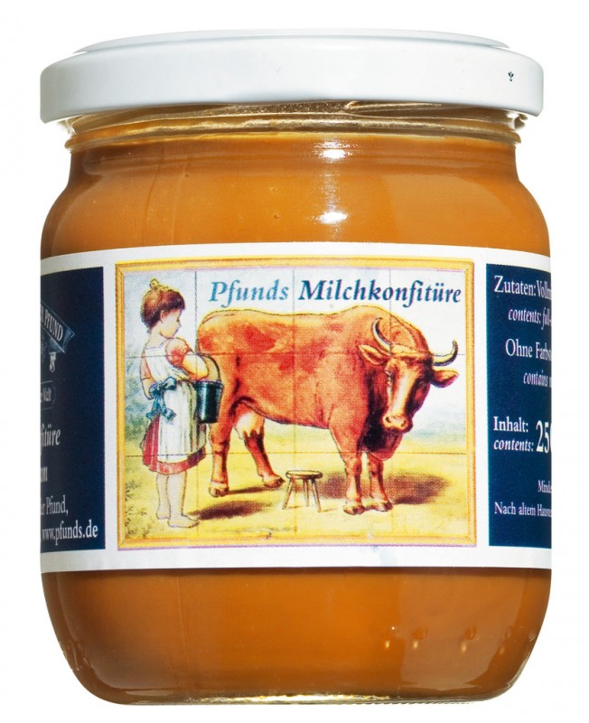 Karamellcreme, Pfunds Karamellcreme, Pfunds Molkerei - 250 g - Glas Karamellcreme, Pfunds Karamellcreme, Pfunds Molkerei - 250 g - Glas