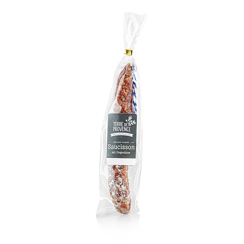 Saucisson - salamiworst met geitenkaas, Terre de Provence - 135 gram - folie
