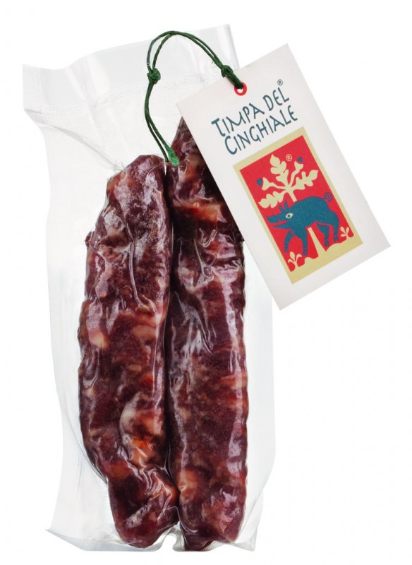 Salsiccia di cinghiale, Wildschweinsalami, Timpa del Cinghiale - ca. 250 g - kg Salsiccia di cinghiale, Wildschweinsalami, Timpa del Cinghiale - ca. 250 g - kg