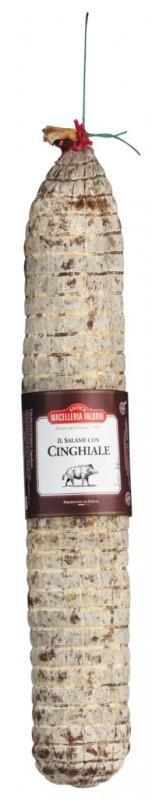 Salame con cinghiale, gran riserva, salami au sanglier, falorni - environ 2,2 kg - kg