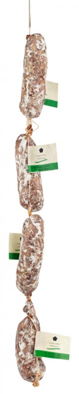 Salame fresco al finocchio, piccolo, Salami mit Fenchel, Cascina Stella - ca. 250 g - kg