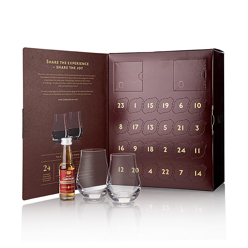 Advent Calendar 24 Days of Rum, Edition Red, 480 ml, 24 x 20ml, carton