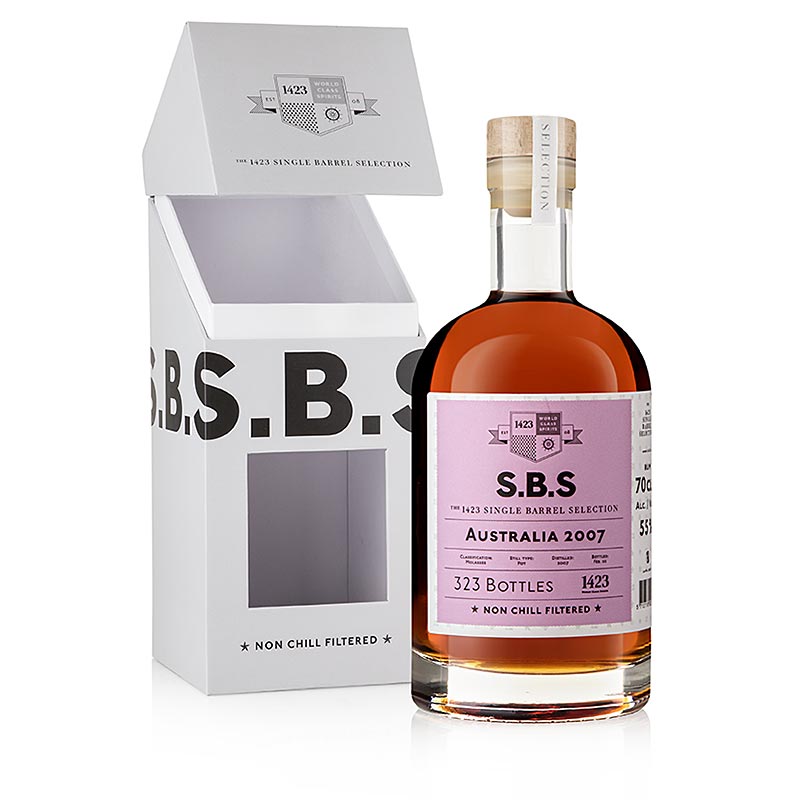 SBS Australien Rum, 2007er, 13 Jahre, 55% vol. - 700 ml - Flasche