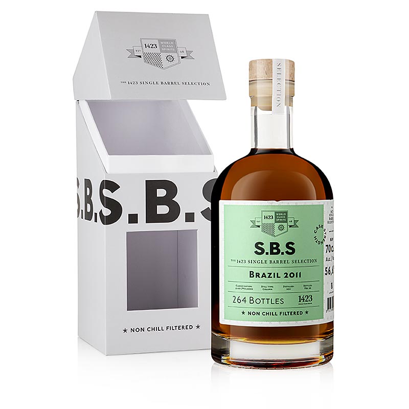 SBS Brazil Rum, 2011er, 56,6% vol. - 700 ml - flaske