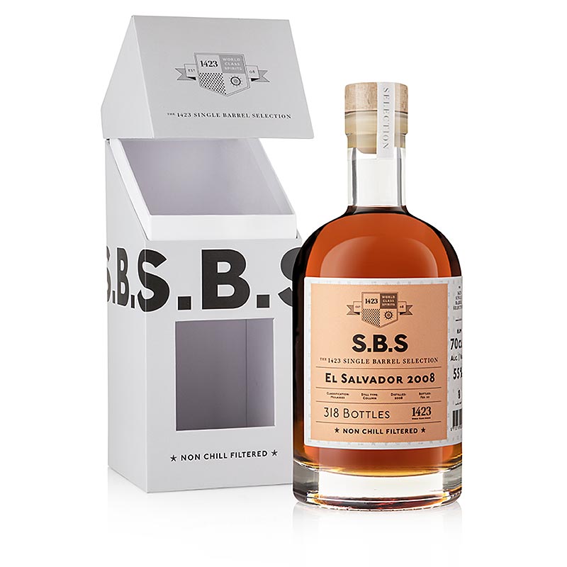 SBS El Salvador Rum, 2008er, 55% vol. - 700 ml - Flasche