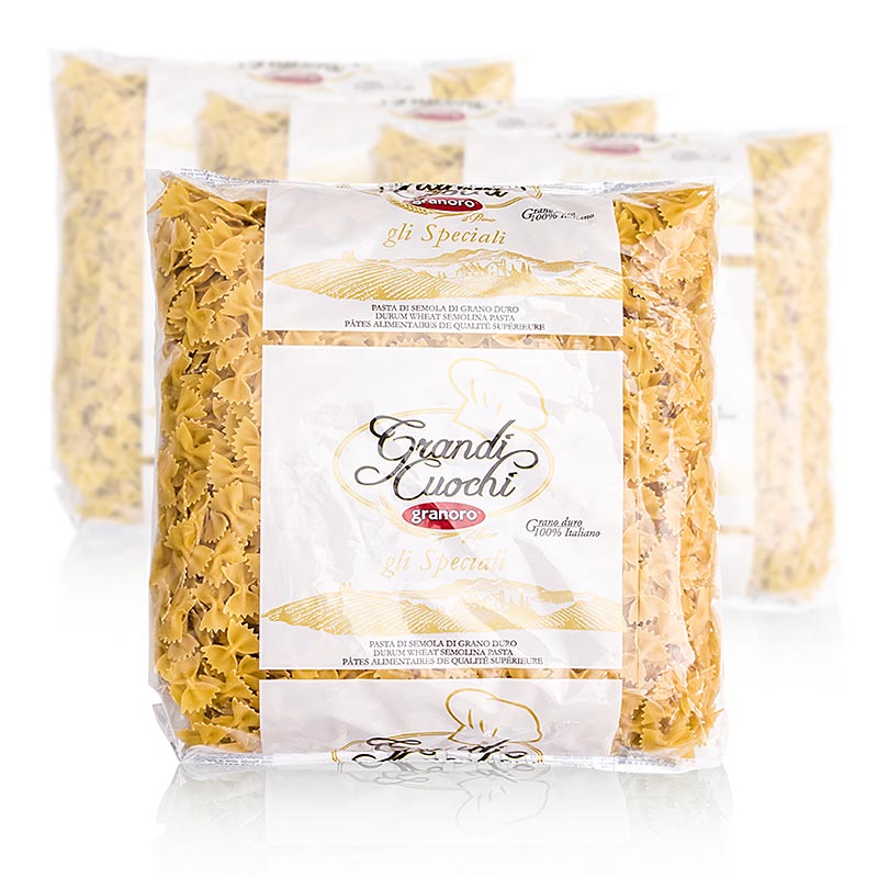 Granoro Farfalle butterfly noodles, No.198 - 12 kg, 4 x 3000g - carton