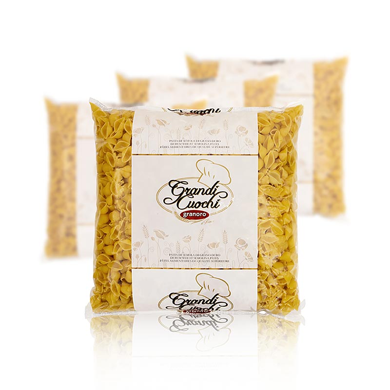 Granoro Conchiglie (clam noodles), No.105 - 12 kg, 4 x 3000g - carton