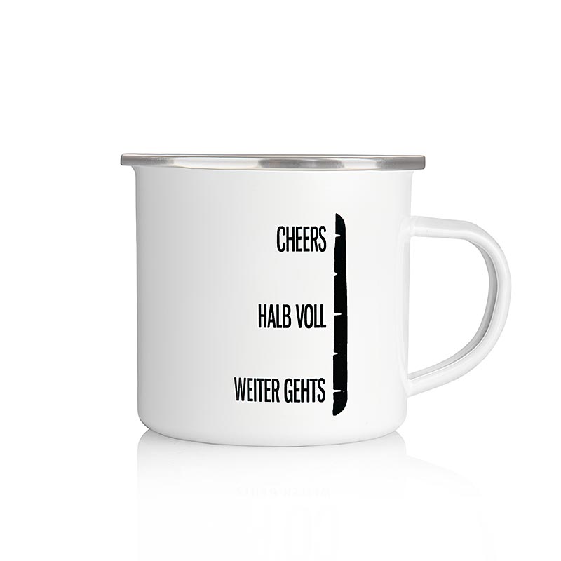 Tasse de prison en métal de flics avec le logo - 1 pc - carton