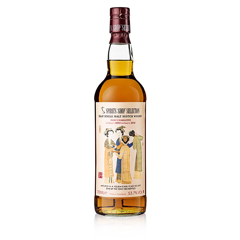 Single Malt Whisky Port Charlotte S Spirits 2004-2018 Yquem Cask, 53,7% vol. - 700 ml - Flasche