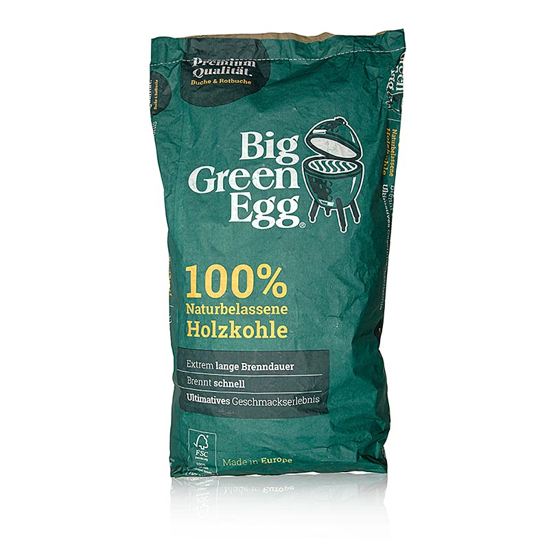 Grill BBQ - Holzkohle, Big Green Egg - 9 kg - Sack