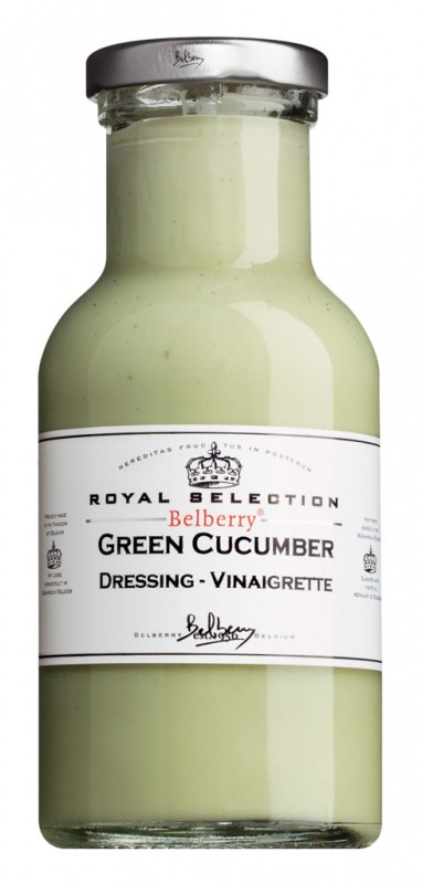 Green Cucumber Dressing - Vinaigrette, Gurkendressing, Belberry - 250 ml - Flasche