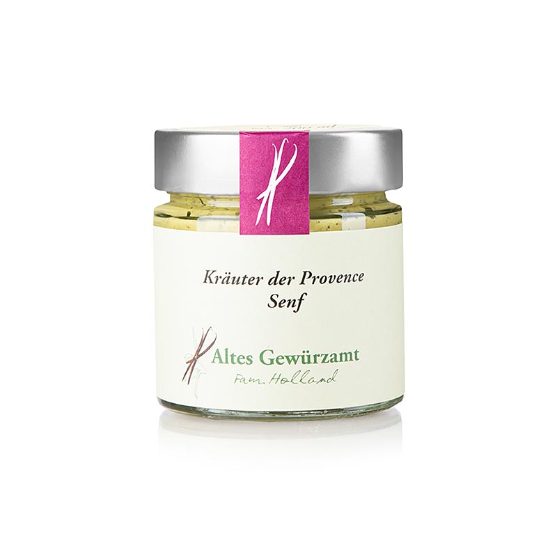 Altes Gewürzamt - Kräuter der Provence Senf, Gewürzsenf, Ingo Holland - 200 ml - Glas