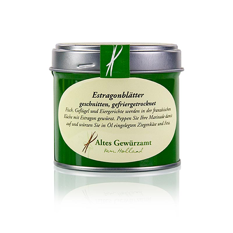 Tarragon leaves, freeze-dried, Old Spice Office, Ingo Holland - 7 g - Can