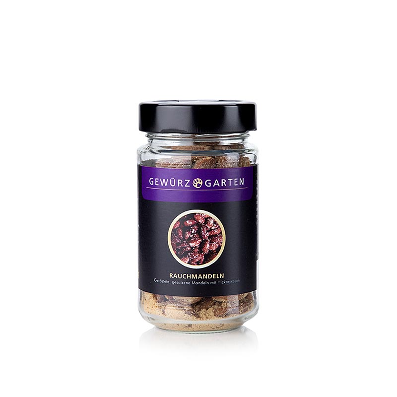 Amandes fumées du jardin des épices caryer, salées - 130g - Verre