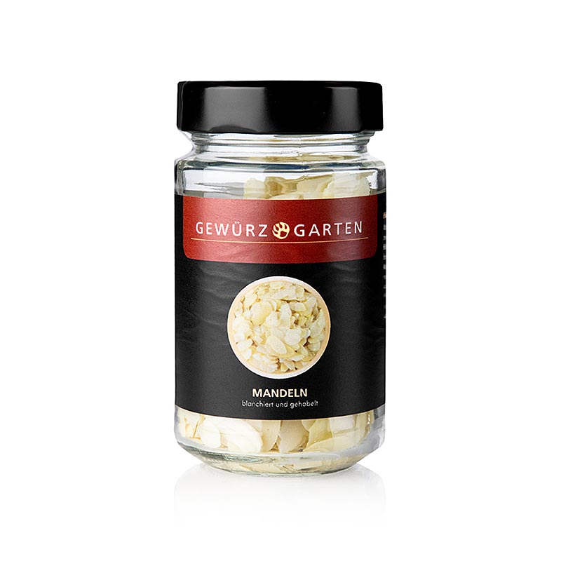 Gewürzgarten Mandeln, süß, gehobelt - 70 g - Glas Gewürzgarten Mandeln, süß, gehobelt - 70 g - Glas
